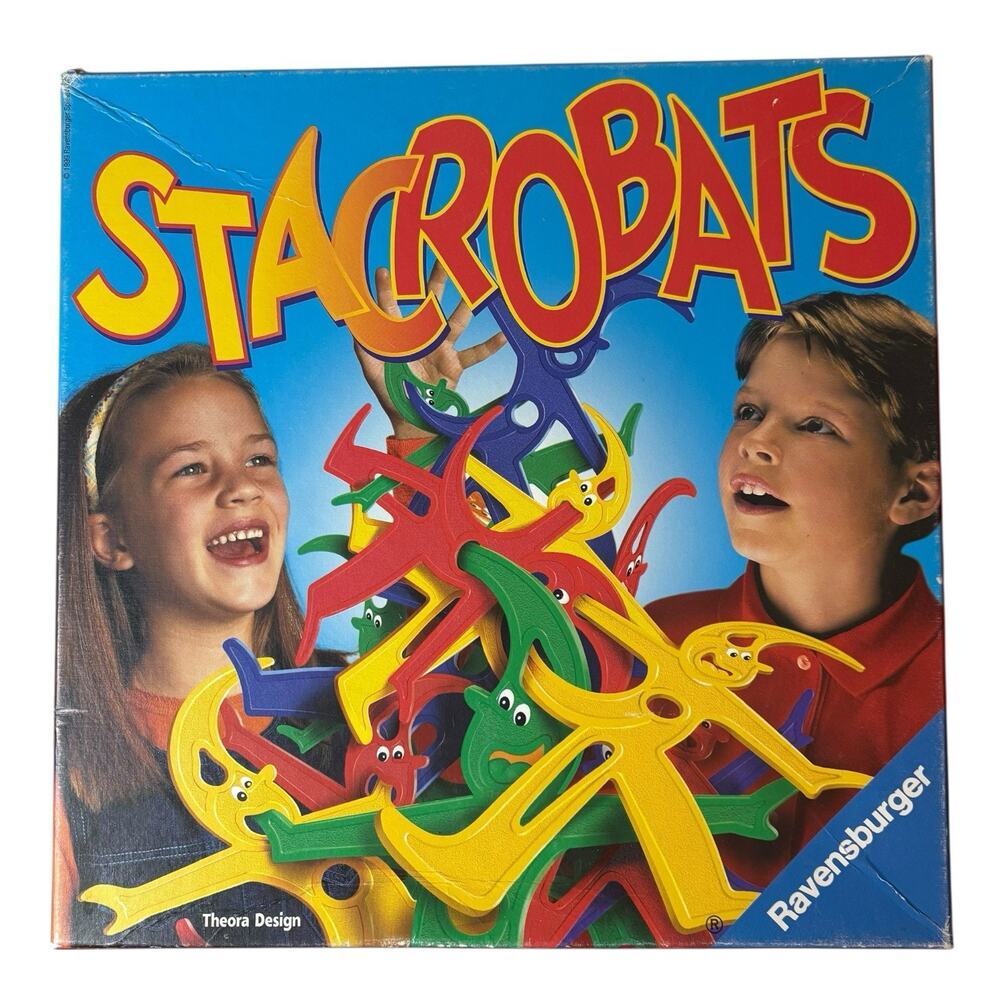 Vintage 1999 Ravensburger Stacrobats Balancing Game (100% COMPLETE + Manual) 90s